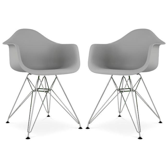 Eiffel Armchair With Steel Legs
