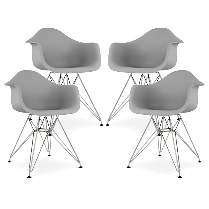 Eiffel Armchair With Steel Legs