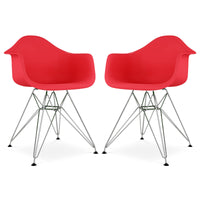Eiffel Armchair With Steel Legs