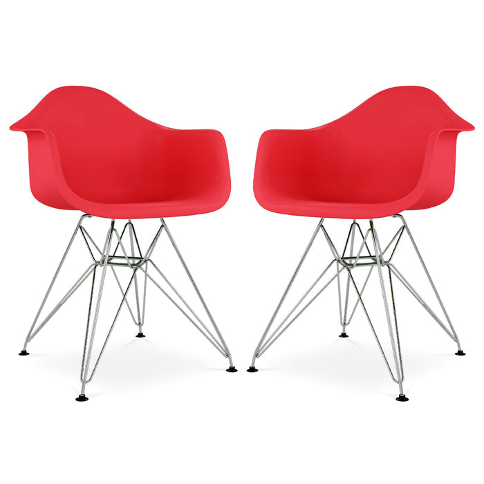 Eiffel Armchair With Steel Legs