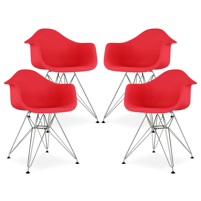 Eiffel Armchair With Steel Legs