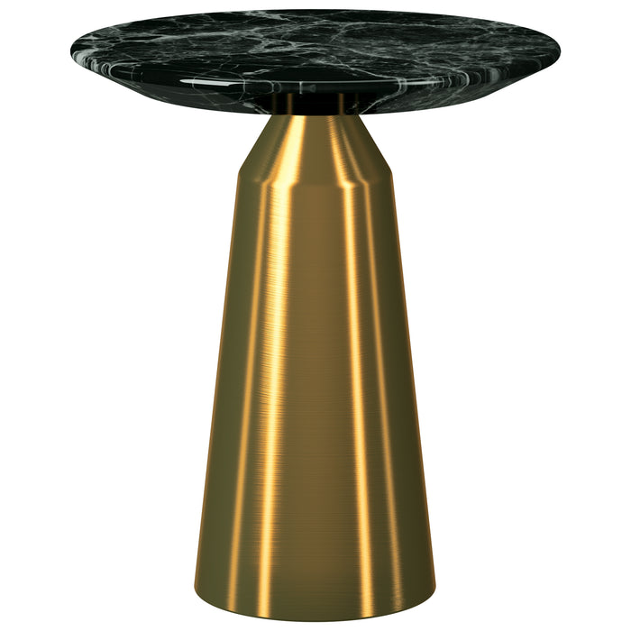 Lodge Gold-marble side table