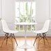 Tulip 32" Marble Dining Table & Eiffel Chairs Set