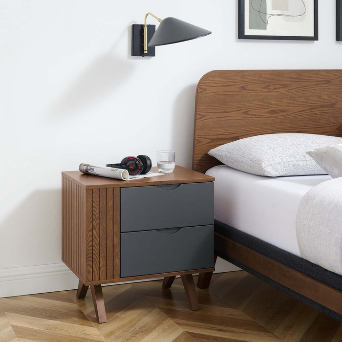 Dylan Nightstand, Walnut Gray