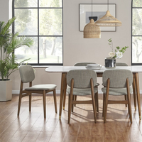 Modholic Cooper Dining Chair, Walnut Stain