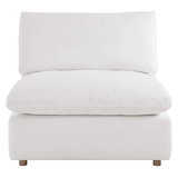 Modholic Haven 4 Seater Sectional Sofa With Ottoman, White