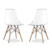 Eiffel Acrylic Side Chair  Woodleg  Clear