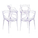 Nesting Transparent Stack Side Chair Clear
