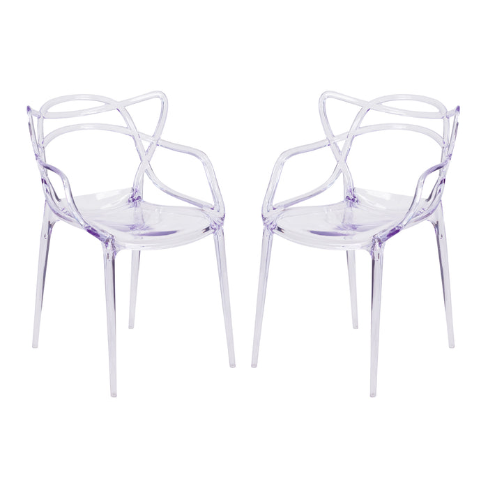 Nesting Series Transparent Stacking Side Chair