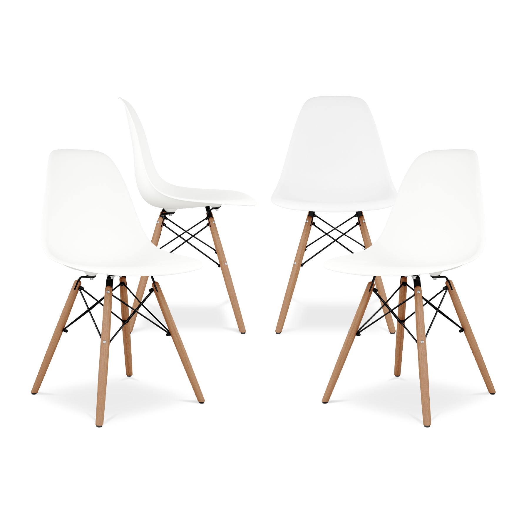 Modholic Eiffel Chair With Wood Legs – Stealmod Furniture