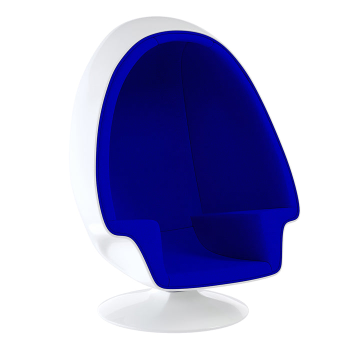 Alpha Egg Chair & Ottoman, Blue