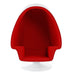 Alpha Egg Chair & Ottoman, Red