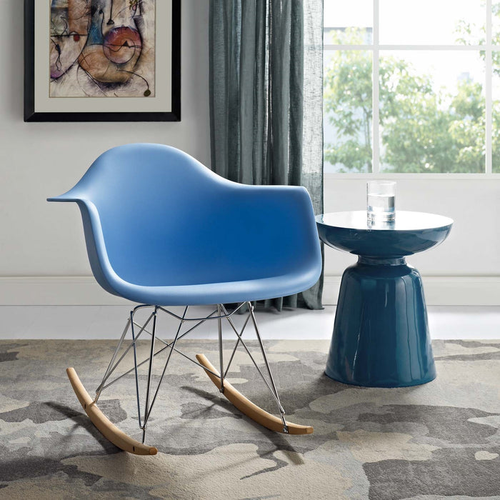 Eiffel Rocker Chair, Blue