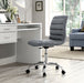 Ripple Armless Mid Back Vinyl Office Chair