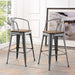 Promenade Wood Seat Bar Stool with Arms