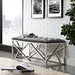 Intersperse Bench in Silver