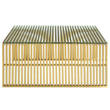 Grid Stainless Steel Coffee Table