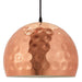 Dimple Bell-Shaped Rose Gold Pendant Light