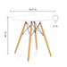 Parisian 32 Dining Table In White/Natural