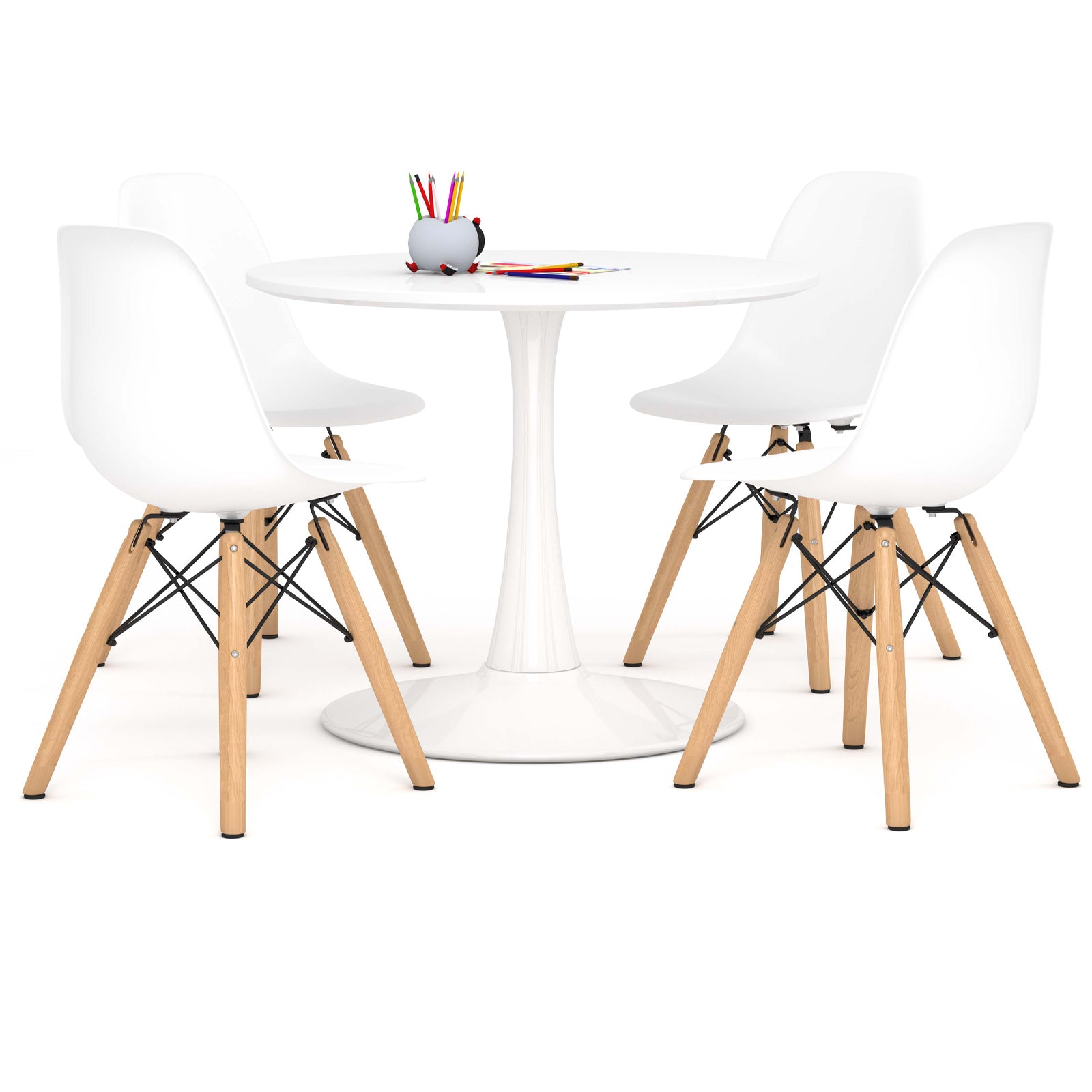 Kids Tulip Table, White