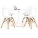 Kids Tulip Table, White