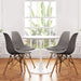 Tulip 36" Round Wood Dining Table Set