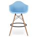 Eiffel Counter Stool With Arms, Blue