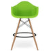 Eiffel Counter Stool With Arms, Green