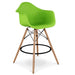 Eiffel Counter Stool With Arms, Green