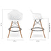 Mid-Century Modern Retro Counter Stool Natural