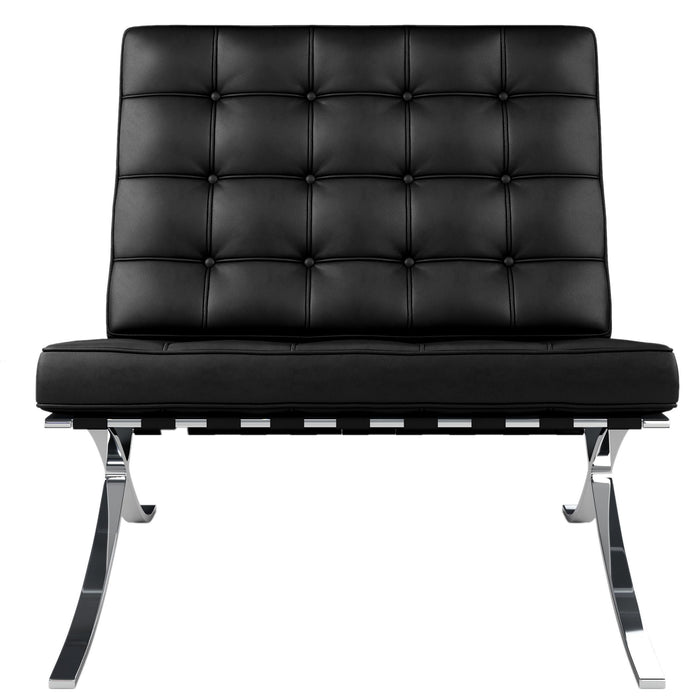 Barcelona Chair, Black Top Grain Leather