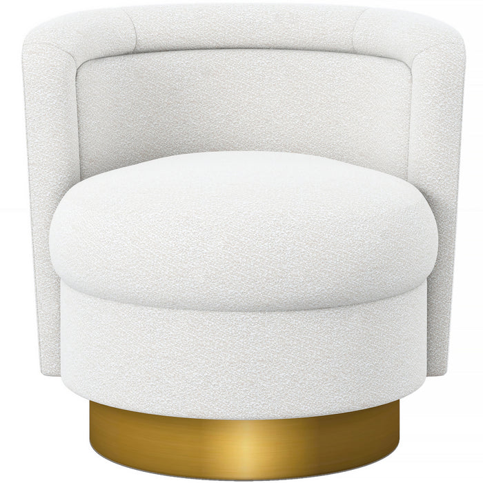 Cache Swivel Lounge Chair, Gold Base