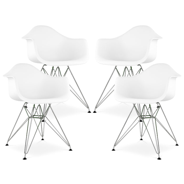 Eiffel Armchair With Steel Legs