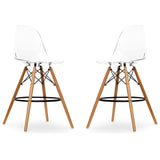 Pyramid Counter Stool, Clear