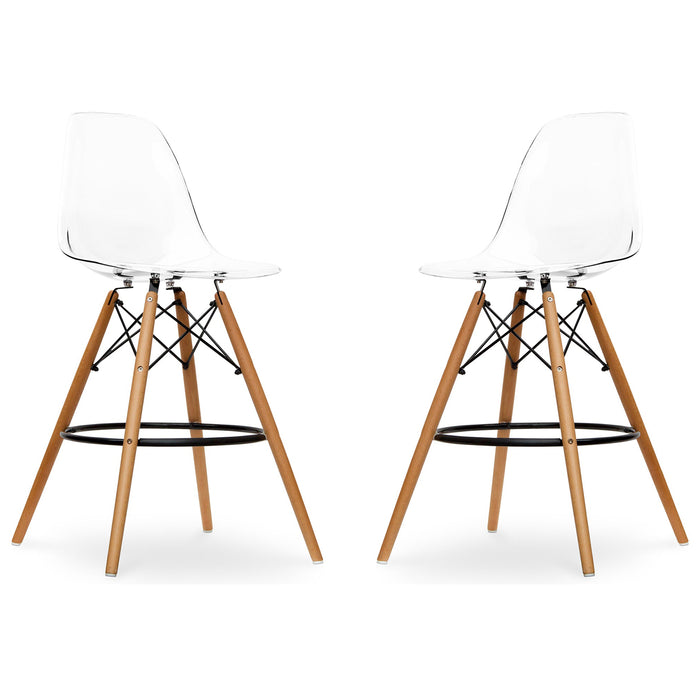 Pyramid Counter Stool, Clear