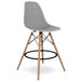 Dinean Evey Counter Stool With Natural Wood Legs And Plastic Seat