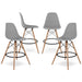 Pyramid Counter Stool, Gray
