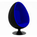 Easter Egg Chair, Blue & Black