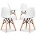 Kids Toddler Chair Side Armless Natural Wood Legs Eiffel For Kitchen Desk Work Playroom