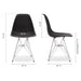 Armless Seat Dining Room Plastic Side Chair