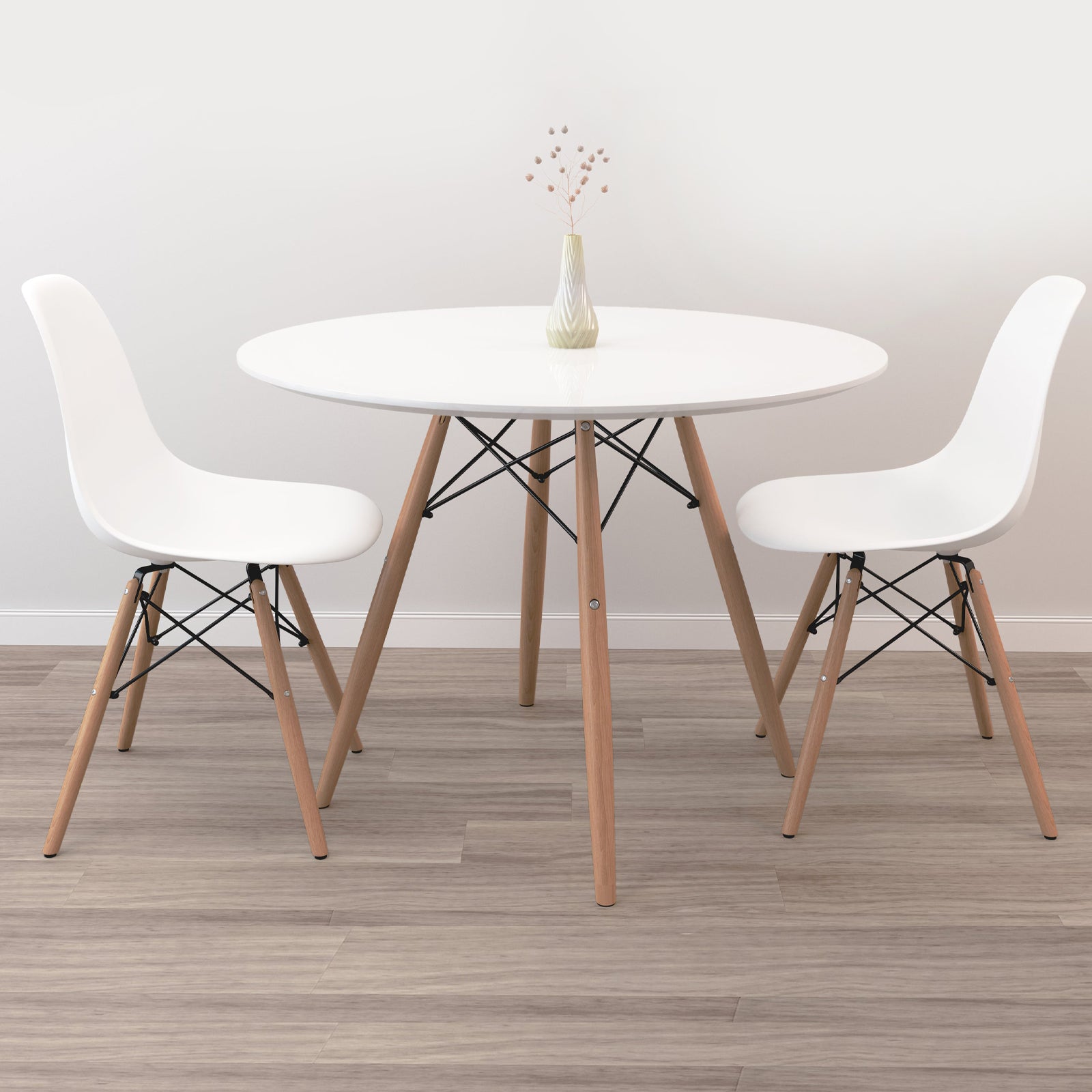 Modholic Eiffel Table Set, Wood Legs – Stealmod Furniture