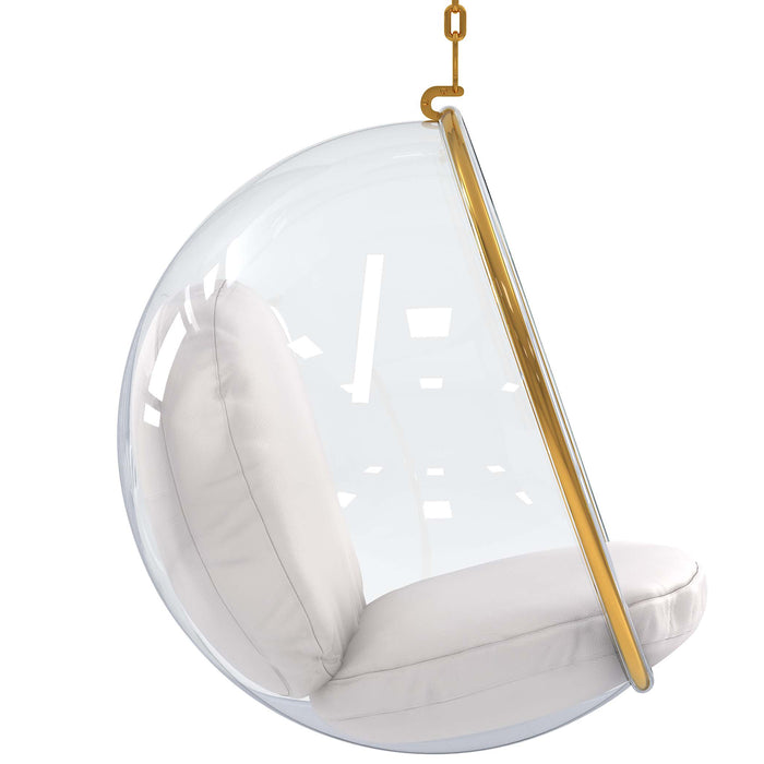 Hanging bubble chair, Gold