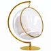 Hanging Bubble Chair With Stand - Gold