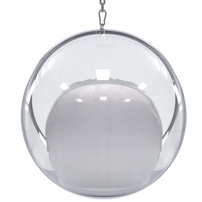 Steel hanging bubble chair