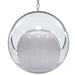 Steel hanging bubble chair