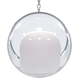 Hanging Bubble Chair - White Cushions