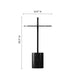 Handle Poke Side Table Black