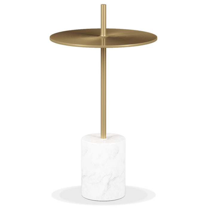 Poke Side Table With Handle, Gold