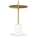 Poke Side Table With Handle, Gold