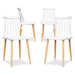 NOVI White Spindle Dining Chair